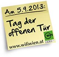 Post-it zum Tag der offenen Tür des WIFI Wien