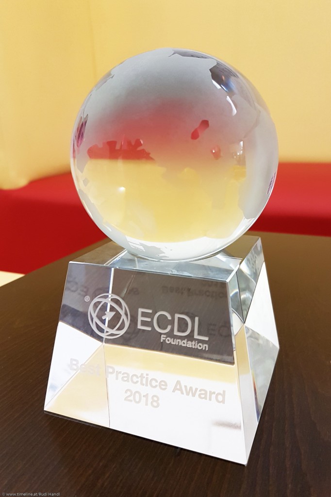 Internationaler Best Practice Award 2018 für ECDL in der Lehre